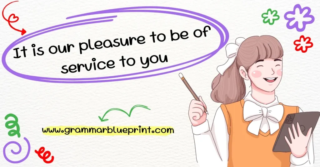 It is our pleasure to be of service to you